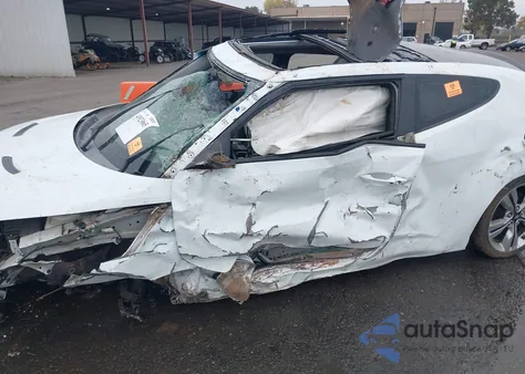 2013 Hyundai Veloster Base W/Black из США, поврежденный, VIN KMHTC6AD7DU111261